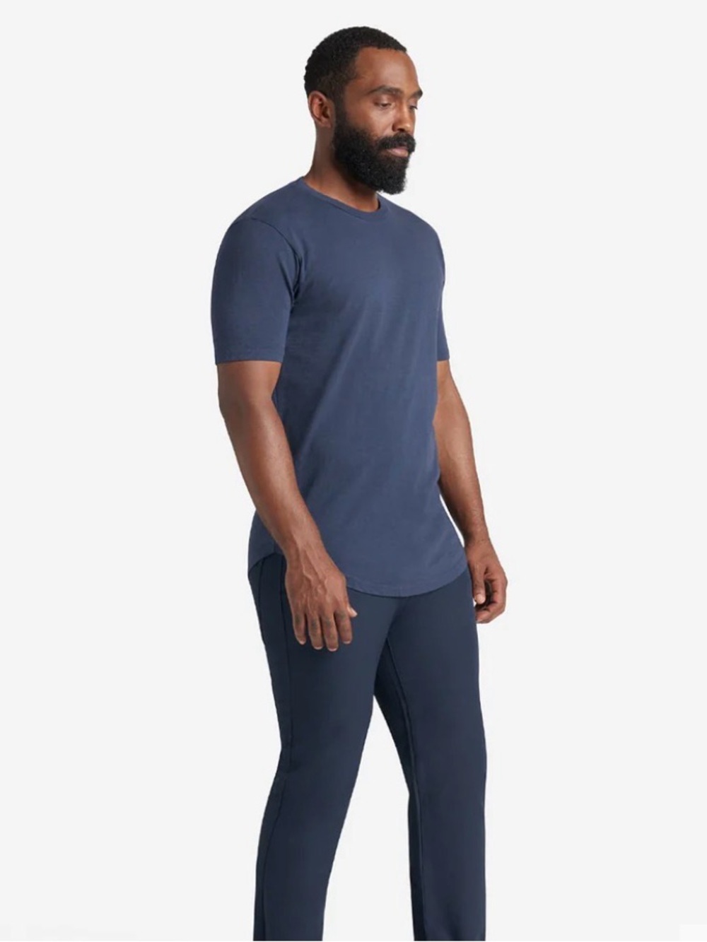 Goodlife Men’s Blue Short Sleeve SLUB CREW T-Shirt